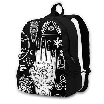 Men Women Hands Alchemical Symbols Mysticism Occultism Backpack Students High Middle School Bags For Laptop Travel Backpacks 
Men Women Hands Alchemical Symbols Mysticism Occultism Backpack Students High Middle School Bags For Laptop Travel Backpacks