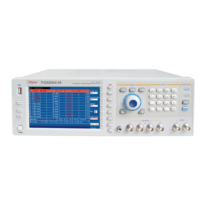 TH2829AX-48 Automatic Transformer Test System with DC Bias Voltage Source
TH2829AX-48 Automatic Transformer Test System with DC Bias Voltage Source