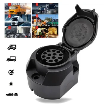 1oc Truck 12V 13Pin Plascit Caravanas Adapter Trailer Socket Plug Trailer Caravan Accessories Parts
1oc Truck 12V 13Pin Plascit Caravanas Adapter Trailer Socket Plug Trailer Caravan Accessories Parts