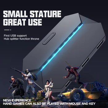 Bluetooth Gaming Converter Keyboard Mouse Adapter Battle Dock Support USB HUB Splitter Throne for IOS Android Gaming
Bluetooth Gaming Converter Keyboard Mouse Adapter Battle Dock Support USB HUB Splitter Throne for IOS Android Gaming