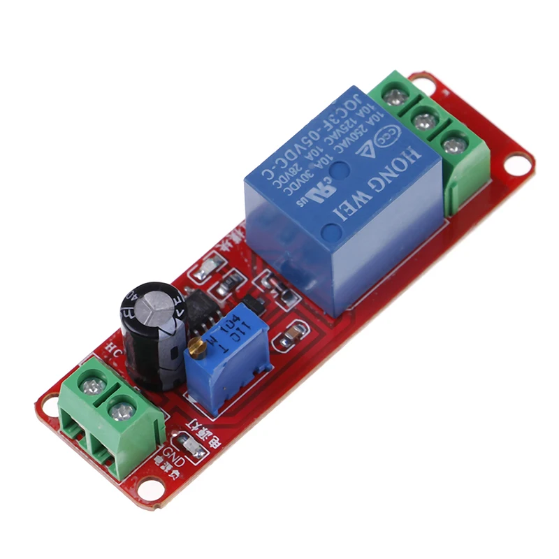 NE555 Timer Switch Adjustable Module Time Delay Relay Module DC 12V Delay Relay Shield 0~10S AC 0~250V / max. 10A
NE555 Timer Switch Adjustable Module Time Delay Relay Module DC 12V Delay Relay Shield 0~10S AC 0~250V / max. 10A