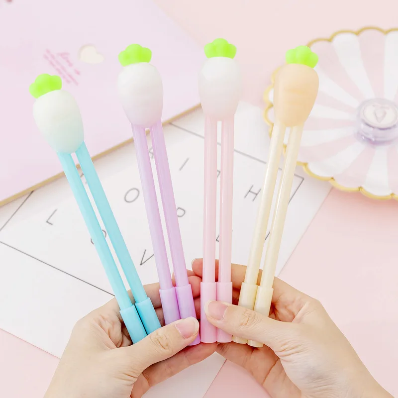 (2 Pieces/lot) Korean Creative Cute Carrot Sun Discoloration Couple Gel Pen Small Fresh Student Exam Writing Signature Pen
(2 Pieces/lot) Korean Creative Cute Carrot Sun Discoloration Couple Gel Pen Small Fresh Student Exam Writing Signature Pen