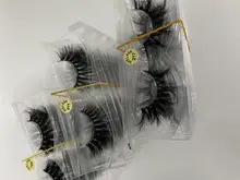 Pestañas de visón 3D, 20/50/100 pares, 100% libres de crueldad, hechas a mano, maquillaje para pestañas falsas naturales reutilizables