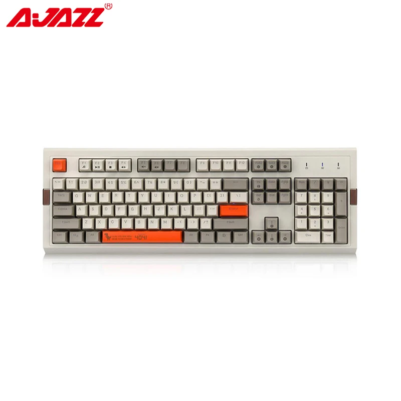 Ajazz AK510 Mechanical Keyboard 104 Keys RGB Backlight Retro Wired Gaming Keyboard PBT Spherical Key Cap Blue/Brown/Black Switch 
Ajazz AK510 Mechanical Keyboard 104 Keys RGB Backlight Retro Wired Gaming Keyboard PBT Spherical Key Cap Blue/Brown/Black Switch