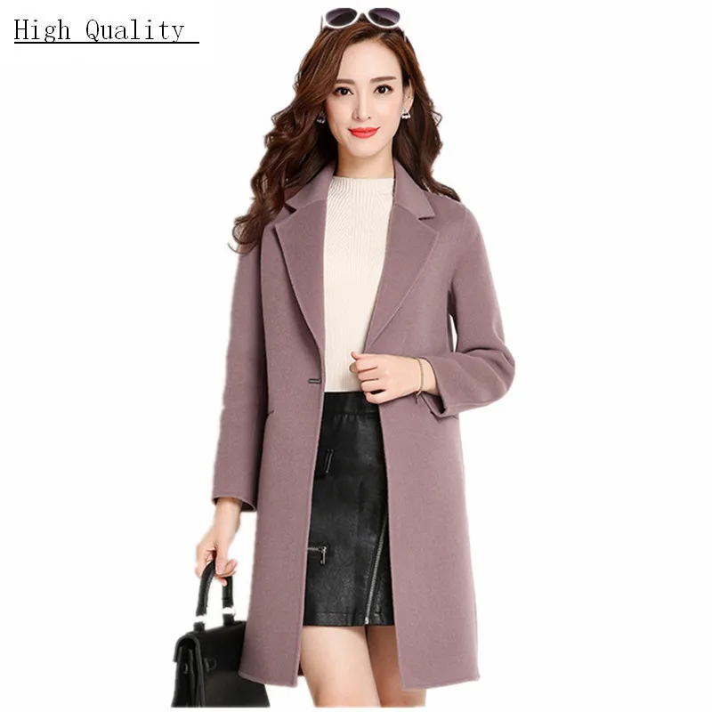 Woolen Coat 100% Women Long Slim Overcoat Jacket Winter Warm Casaco Feminino Single Button Female Abrigos Mujer CJ320
Woolen Coat 100% Women Long Slim Overcoat Jacket Winter Warm Casaco Feminino Single Button Female Abrigos Mujer CJ320