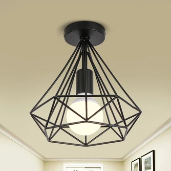 Industrial Nordic Style Ceiling Light Rustic Loft Led Ceiling Lamp Lampe Plafond Iron Cage Living Room Bedroom Home Decoration
Industrial Nordic Style Ceiling Light Rustic Loft Led Ceiling Lamp Lampe Plafond Iron Cage Living Room Bedroom Home Decoration