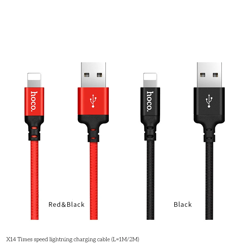 Плетеный кабель для быстрой зарядки и передачи данных X14iPhone Micro Android Type-C