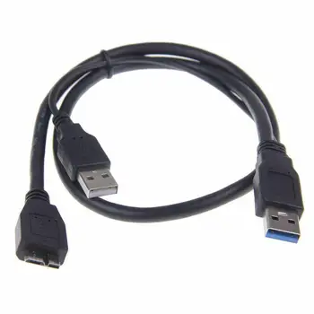 Dual USB 3.0 A Male to Micro-B Male+Male Power Supply Y Cable for 2.5inch SATA Hard Drive HDD USB3.0 Mobile Hard Disk Cables
Dual USB 3.0 A Male to Micro-B Male+Male Power Supply Y Cable for 2.5inch SATA Hard Drive HDD USB3.0 Mobile Hard Disk Cables