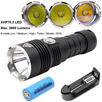 JKK70 Powerful Hard Light Rescue lamp XHP50 XHP70 SST40 LED Outdoor Flashlight Torch 3600LM high capacity 26650 18650 battery
JKK70 Powerful Hard Light Rescue lamp XHP50 XHP70 SST40 LED Outdoor Flashlight Torch 3600LM high capacity 26650 18650 battery