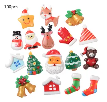 100Pcs Christmas Flatback Buttons Cartoon Santa Claus Xmas Tree Resin Embellishments Slime Charms for DIY Crafts Scrapbooking Ph
100Pcs Christmas Flatback Buttons Cartoon Santa Claus Xmas Tree Resin Embellishments Slime Charms for DIY Crafts Scrapbooking Ph