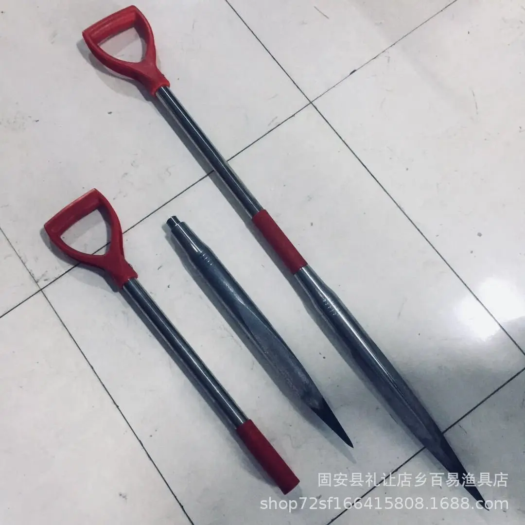 Winter Fishing Stainless Steel Ice Chisel Ice-Breaking Good Tool Deconstructable Two Rhizoma Sparganii Ice Chisel Ice Bracelet
Winter Fishing Stainless Steel Ice Chisel Ice-Breaking Good Tool Deconstructable Two Rhizoma Sparganii Ice Chisel Ice Bracelet