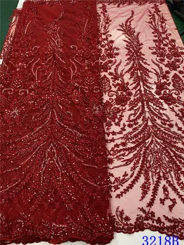 XIYA Nigerian Lace Fabrics Embroidery African French Lace Fabric 2020 High Quality Handmade Beaded Lace For Wedding QF3218B
XIYA Nigerian Lace Fabrics Embroidery African French Lace Fabric 2020 High Quality Handmade Beaded Lace For Wedding QF3218B