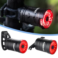 Bicycle Smart Tail Light Auto Brake Sensing Light IPX6 Waterproof Tail Light USB Rechargeable Bike Rear Light Aluminum alloy
Bicycle Smart Tail Light Auto Brake Sensing Light IPX6 Waterproof Tail Light USB Rechargeable Bike Rear Light Aluminum alloy
