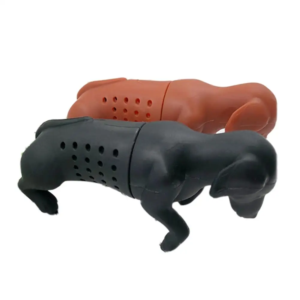 Zaparzacz do herbaty - Pies (Silikonowy) Brązowy