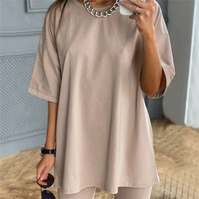 Casual Solide Outfits frauen Zwei Stück Anzug Mit Gürtel Hause Lose Sport Trainingsanzüge Mode Freizeit Fahrrad Anzug Sommer Casual Solide Outfits frauen Zwei Stück Anzug Mit Gürtel Hause Lose Sport Trainingsanzüge Mode Freizeit Fahrrad Anzug Sommer