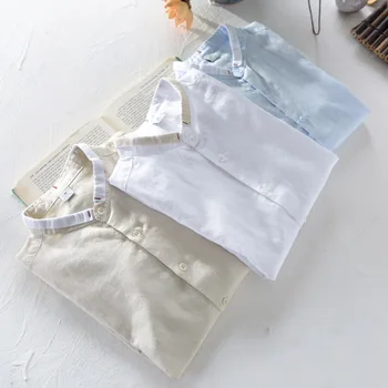 2020 Men Flax Long-sleeved Shirt Youth Stand Collar Comfortable Fashion Cotton Linen Shirt
2020 Men Flax Long-sleeved Shirt Youth Stand Collar Comfortable Fashion Cotton Linen Shirt