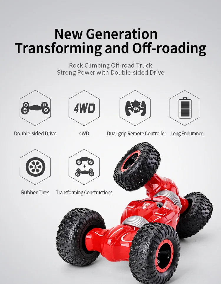 SHAREFUNB Q70 RC Car Radio Control 2.4GHz 4WD Twist Desert Cars Off Road Buggy Toy High Speed Climbing RC Car Kids Children Toys