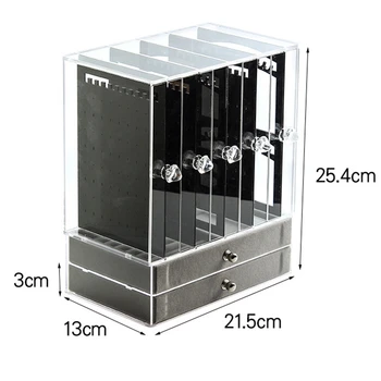New New 5 Doors Acrylic Jewelry Organizer Box for Necklace Display Storage Case Earrings Bracelet Hanger Decoration Girls Gift W
New New 5 Doors Acrylic Jewelry Organizer Box for Necklace Display Storage Case Earrings Bracelet Hanger Decoration Girls Gift W