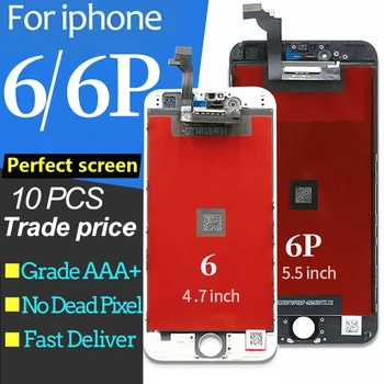 10pcs/lot For Iphone 6 6Plus 6 Plus LCD Display Full Assembly Complete 100% With 3D Force Touch Screen Replacement
10pcs/lot For Iphone 6 6Plus 6 Plus LCD Display Full Assembly Complete 100% With 3D Force Touch Screen Replacement