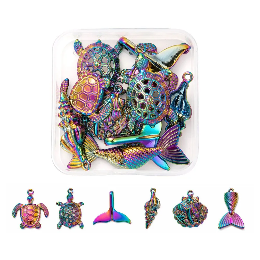 12pcs/Box Animals Rainbow Alloy Pendants Insects Ocean Themed Charms for DIY Necklace Choker Earrings Vintage Jewelry Making
12pcs/Box Animals Rainbow Alloy Pendants Insects Ocean Themed Charms for DIY Necklace Choker Earrings Vintage Jewelry Making