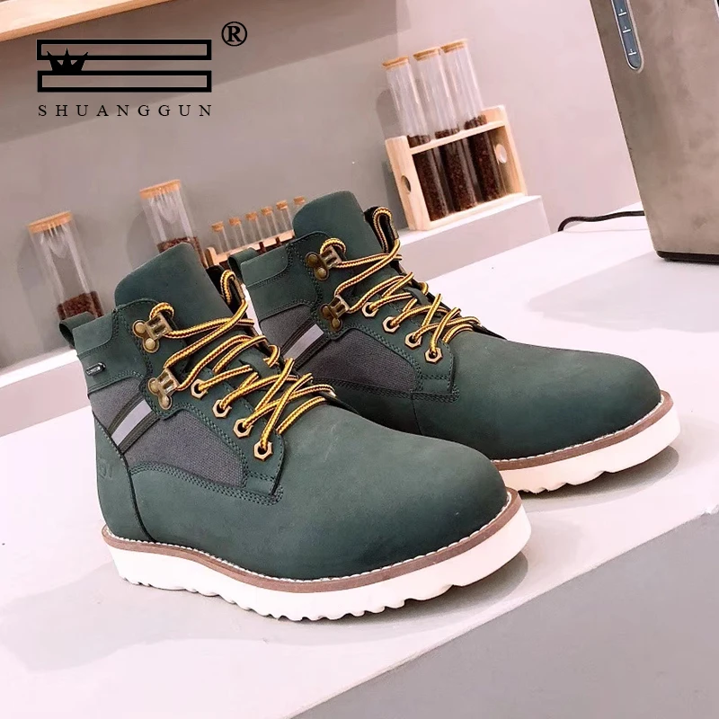 SHUANGGUN Leather cowhide wool Australian imported wool winter men's snow boots leather boots warm
SHUANGGUN Leather cowhide wool Australian imported wool winter men's snow boots leather boots warm