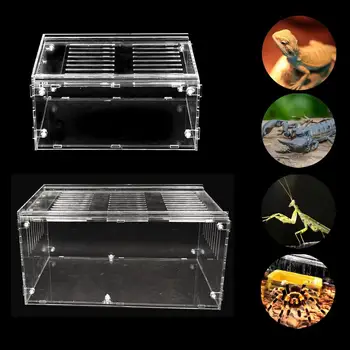 New Reptile Breeding Box Acrylic Feeding Box For Spider Lizard Frog Cricket Turtle Transparent Acrylic Box Insect Spiders Tank
New Reptile Breeding Box Acrylic Feeding Box For Spider Lizard Frog Cricket Turtle Transparent Acrylic Box Insect Spiders Tank