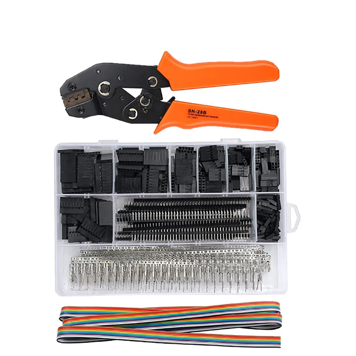 Crimping Pliers with1550PCS Connectors for Heat Shrink Connectors, Ratcheting Wire Terminal High Precision Wire Crimper
Crimping Pliers with1550PCS Connectors for Heat Shrink Connectors, Ratcheting Wire Terminal High Precision Wire Crimper