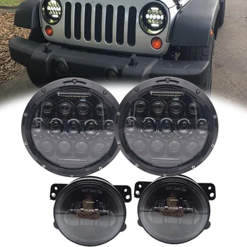 car lights For Wrangler Light Combo Kit 75W 7inch LED Headlights with 4" 30W LED Fog Lights For Jeep Wrangler JK 2007-2019
car lights For Wrangler Light Combo Kit 75W 7inch LED Headlights with 4" 30W LED Fog Lights For Jeep Wrangler JK 2007-2019