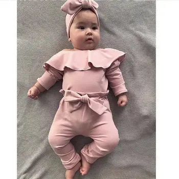 0-2Y Toddler Newborn Infant Baby Girls Clothing Set Autumn Long Sleeve Romper + Bow Ruffles Pants Outfits Baby Girls Costumes 
0-2Y Toddler Newborn Infant Baby Girls Clothing Set Autumn Long Sleeve Romper + Bow Ruffles Pants Outfits Baby Girls Costumes