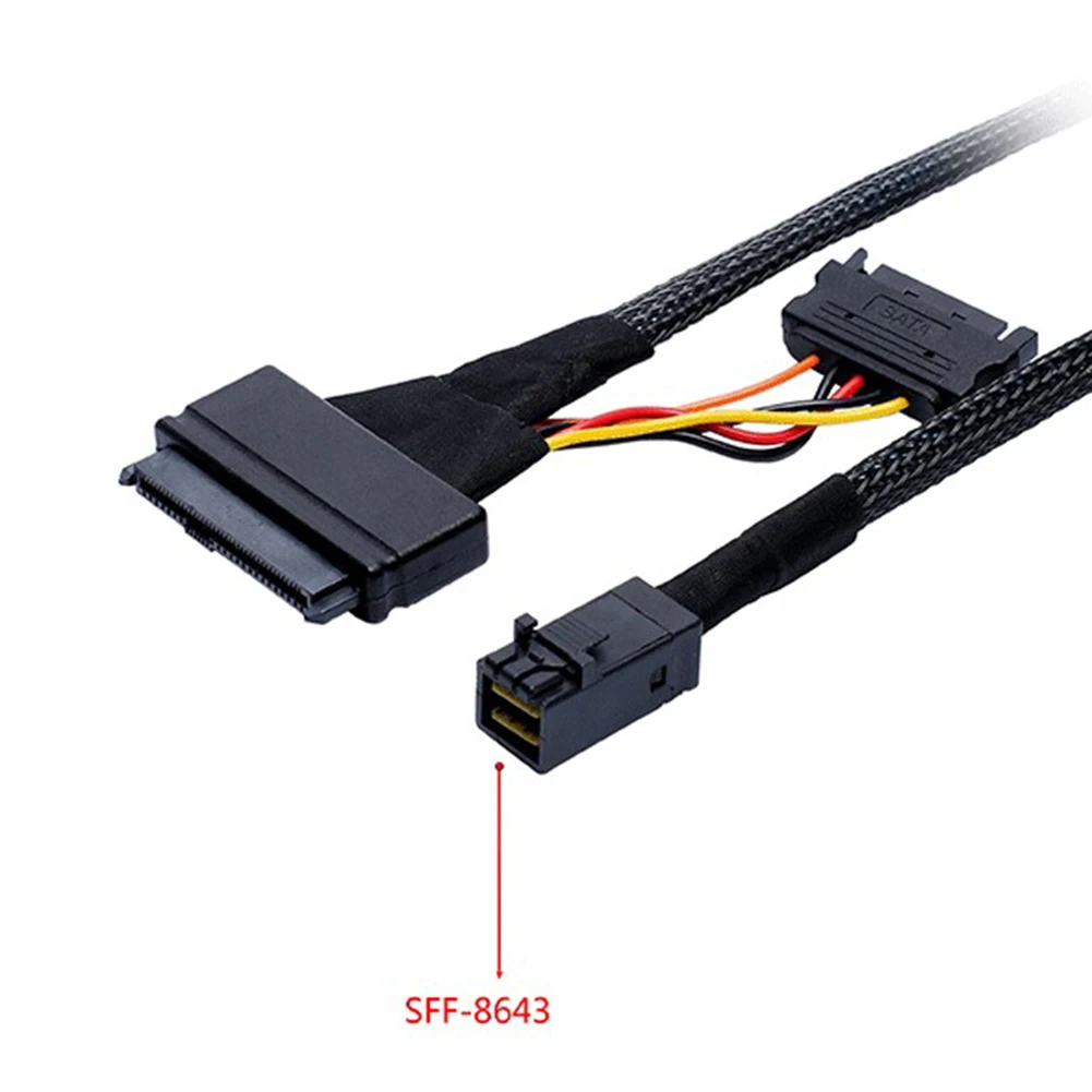 Высококачественный кабель SSD Mini SAS SFF8639 на SFF8643 U.2 Nvme для Intel P4500/750/Samsung PM863 50 м/80 м/100 м