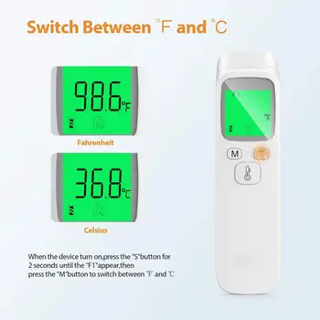MAXMAN No Contact Forehead Digital Thermometer For Adult And Baby Temperature Infrared Thermometer Sensor LCD Display
MAXMAN No Contact Forehead Digital Thermometer For Adult And Baby Temperature Infrared Thermometer Sensor LCD Display