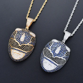 Hip Hop Blue AAA Cubic Zirconia Paved Bling Iced Out Cartoon Character Pendants Necklace for Men Rapper Jewelry Gold SilverColor
Hip Hop Blue AAA Cubic Zirconia Paved Bling Iced Out Cartoon Character Pendants Necklace for Men Rapper Jewelry Gold SilverColor