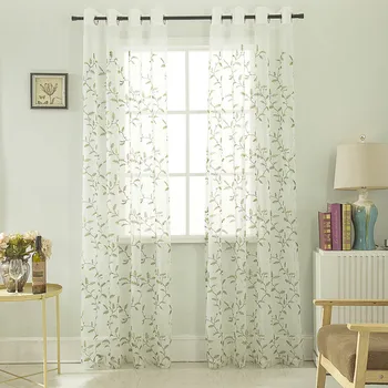 Fabrics Organza Sheer Panel Curtains Embroidered Window Screening Tulle for Living Room Kitchen
Fabrics Organza Sheer Panel Curtains Embroidered Window Screening Tulle for Living Room Kitchen