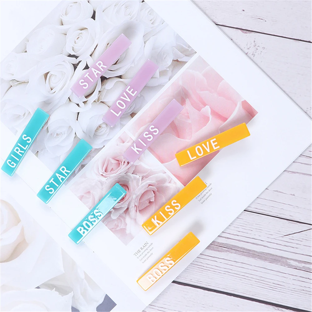 1 Pcs Alphabet Acetate Hairpin Solid Color Hair Clip For Girls Barrettes Hair Accessories Gifts Hair styling Tools New Arrival
1 Pcs Alphabet Acetate Hairpin Solid Color Hair Clip For Girls Barrettes Hair Accessories Gifts Hair styling Tools New Arrival