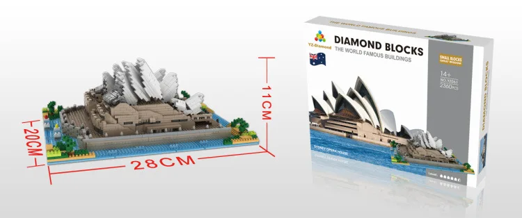 YZ Weili Small Granule Educational Diamond Assembled Children DIY Toy Building Blocks 061 Sydney Opera House
YZ Weili Small Granule Educational Diamond Assembled Children DIY Toy Building Blocks 061 Sydney Opera House