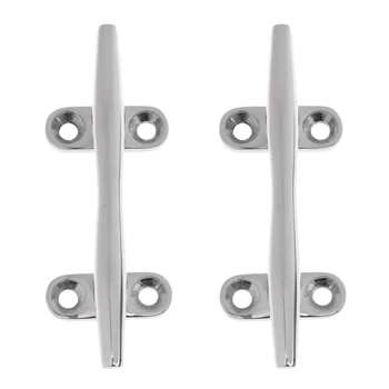 2 x Open Base Cleat for Marine Boat Canoe Kayak Deck Stud Mount, 4inch 10cm, 316 Stainless Steel
2 x Open Base Cleat for Marine Boat Canoe Kayak Deck Stud Mount, 4inch 10cm, 316 Stainless Steel