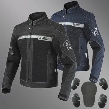 SSPEC Motorcycle Protection Jacket Mesh Breathable Mesh Motorcycle Denim Eyelet Jacket Racing Moto 5 PCS CE Protector Pads S~3XL
SSPEC Motorcycle Protection Jacket Mesh Breathable Mesh Motorcycle Denim Eyelet Jacket Racing Moto 5 PCS CE Protector Pads S~3XL
