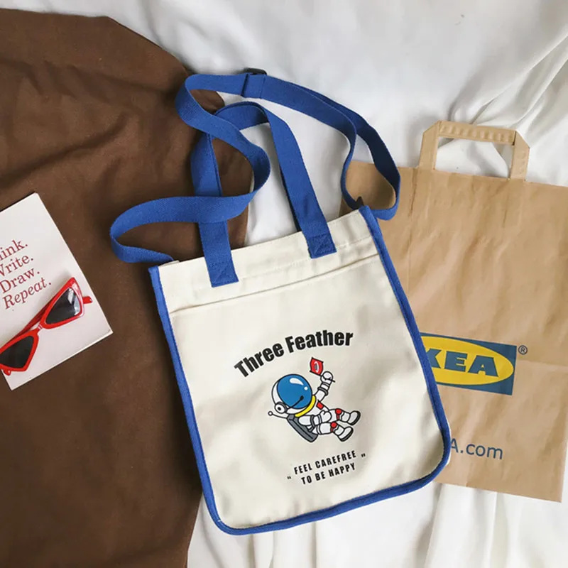 2019 Astronauts Printed Retro Canvas Bag South Korea Shoulder Bag Japanese-style Students Hand Tote Bag
2019 Astronauts Printed Retro Canvas Bag South Korea Shoulder Bag Japanese-style Students Hand Tote Bag