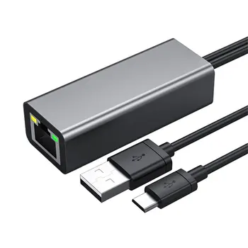 Micro USB2.0 to RJ45 10/100 Mbps USB Ethernet Adapter Network card LAN USB Adapter Lan RJ45 Card for Fire TV/Google Chromecast
Micro USB2.0 to RJ45 10/100 Mbps USB Ethernet Adapter Network card LAN USB Adapter Lan RJ45 Card for Fire TV/Google Chromecast