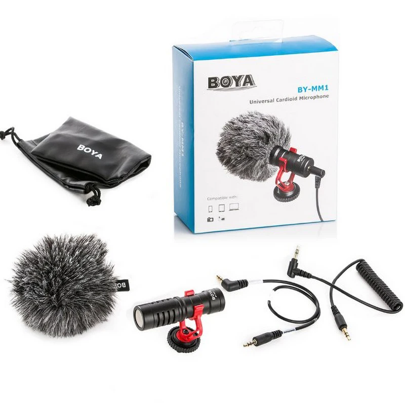BOYA BY-MM1 DSLR MIC Video camera Microfoon Youtube Bloggen Opname Microfoon voor Canon Nikon Sony iPhone HuaWei Smartphone Osmo
BOYA BY-MM1 DSLR MIC Video camera Microfoon Youtube Bloggen Opname Microfoon voor Canon Nikon Sony iPhone HuaWei Smartphone Osmo