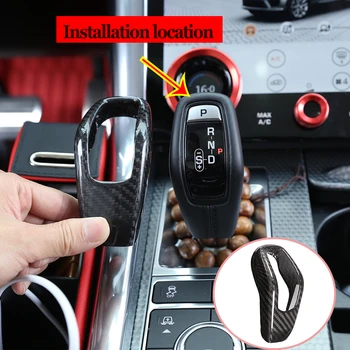 100% Real Carbon Fiber For Range Rover Sport 2014-2020 Car Gear Shift Head Cover Knob Trim For Jaguar E-PACE 2018 2019 
100% Real Carbon Fiber For Range Rover Sport 2014-2020 Car Gear Shift Head Cover Knob Trim For Jaguar E-PACE 2018 2019