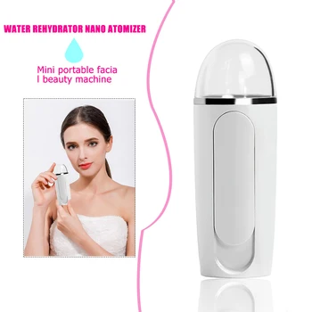 USB Rechargeable Nano Humidifier Moisturizing Hand-held Face Nebulizer Mist Sprayer Sauna Facial Pore Cleansing Tool
USB Rechargeable Nano Humidifier Moisturizing Hand-held Face Nebulizer Mist Sprayer Sauna Facial Pore Cleansing Tool