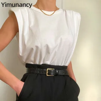 Sleeveless Top Women O Neck Causal Top 2020 Ladies Summer Office T Shirt Streetwear
Sleeveless Top Women O Neck Causal Top 2020 Ladies Summer Office T Shirt Streetwear