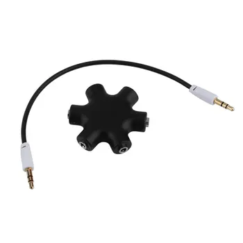 Snowflake 6 Way 3.5mm Splitter for Audio Earphone Headphone Audio Headset Adapter with Auxiliary Cable Universal 6 Colors ONLENY
Snowflake 6 Way 3.5mm Splitter for Audio Earphone Headphone Audio Headset Adapter with Auxiliary Cable Universal 6 Colors ONLENY