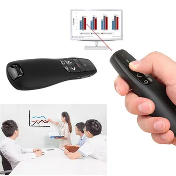 RF 2.4Ghz USB Wireless Presenter Red Laser Pointer PPT Remote Control for Powerpoint Presentation
RF 2.4Ghz USB Wireless Presenter Red Laser Pointer PPT Remote Control for Powerpoint Presentation