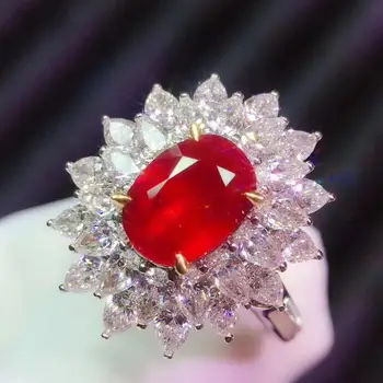 Natural And Real Ruby Ring Gemstone Wedding Engagement Rings for Women Fine Jewelry Gift Wholesale
Natural And Real Ruby Ring Gemstone Wedding Engagement Rings for Women Fine Jewelry Gift Wholesale