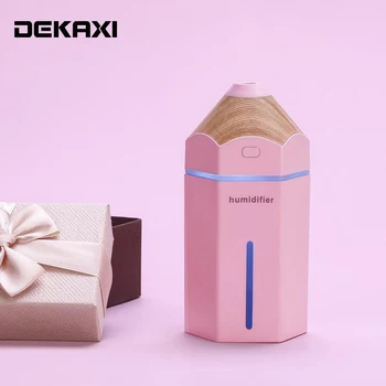 

230ML USB Pencil Humidifier Ultrasonic Aromatherapy Air Humidifier LED Light Aroma Diffuser Mist Fogger Mini Car Air Purifier