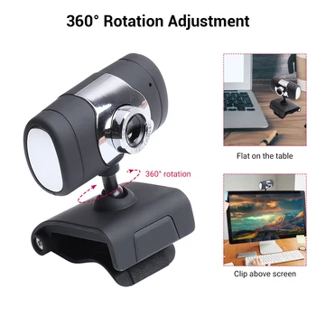 360 Degree Rotation USB Camera Video Recording Web with Microphone For PC Computer Camera for Video Online Meeting Yotube
360 Degree Rotation USB Camera Video Recording Web with Microphone For PC Computer Camera for Video Online Meeting Yotube