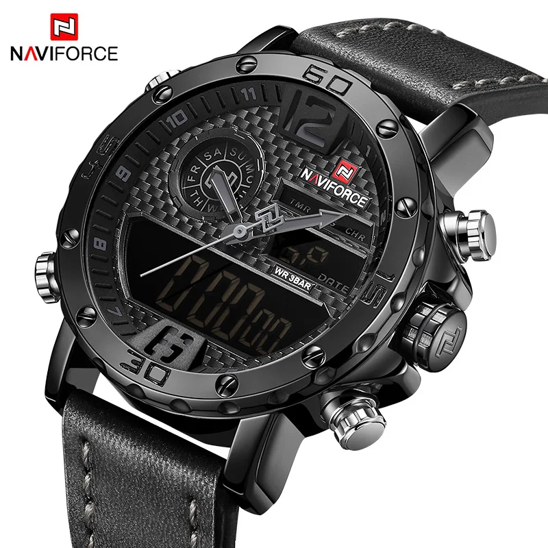 New NAVIFORCE Men Luxury Waterproof Watch Men's Fashion Sport Quartz Wristwatch Male Chronograph Clock Watches Relogio Masculino |