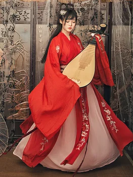 2020 red fairy ancient hanfu dress traditional chinese folk dance costumes women embroidered elegant performance clothing
2020 red fairy ancient hanfu dress traditional chinese folk dance costumes women embroidered elegant performance clothing